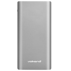 Volkano Brawn Slim Power Bank, 8,000 mAh, Silver, VK-9009-SL