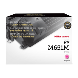 Office Depot® Brand Remanufactured Magenta Toner Cartridge Replacement for HP 654A, OD654AM