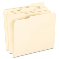 Pendaflex® Smart Shield™ File Folders, Letter Size, Manila, 1/3 Cut Tabs