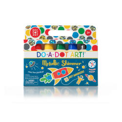 Do-A-Dot Art! Dot Markers, Broad Tip, Metallic Shimmer, Pack Of 5 Markers