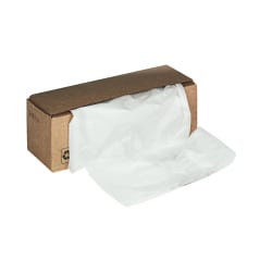 Fellowes® Powershred® Waste Bags, 3605801, White, Carton Of 50 Bags