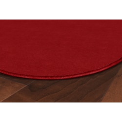 Flagship Carpets Americolors Rug, Oval, 7' 6" x 12', Rowdy Red