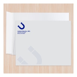 Peel & Seal, White Wove Open End Catalog Mailing Envelopes, 1-Color, Custom 10" x 13", Box Of 500
