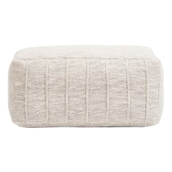 Realspace™ Fabric Footrest, 10"H x 22"W x 12"D, Cream