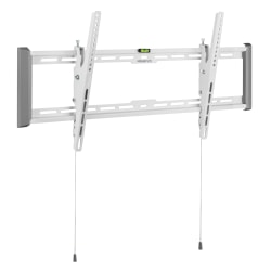 Mount-It! Ultra-Slim & Heavy-Duty TV Wall Mount For Screen Sizes 43" To 90", 2-1/4"H x 10-1/2"W x 40-1/2"D, White
