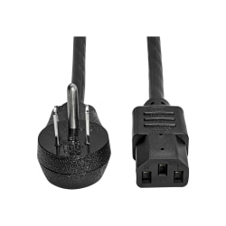 Wennow 10 Ft 3-Prong Trapezoid Computer Power Cord – Universal PC Cable, Standard 10', UPC 053926154937