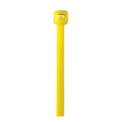 Partners Brand Colored Cable Ties, 50 Lb, 14", Yellow, Case Of 1,000 Ties