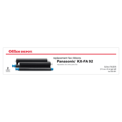Office Depot® Brand 1030 (Panasonic KX-FA92) Thermal Fax Ribbons, Pack Of 2