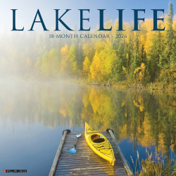 2026 Willow Creek Press Scenic Monthly Wall Calendar, 12" x 12", LakeLife, January To December, 51757