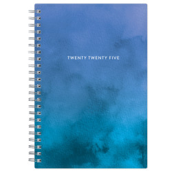 2025 Blue Sky Weekly/Monthly Planning Calendar, 5" x 8", Savoy Cool, January 2025 To December 2025