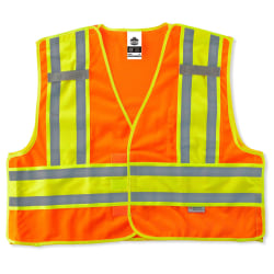 Ergodyne GloWear Safety Vest, Public, Type-P Class 2, 6X/7X, Orange, 8245PSV
