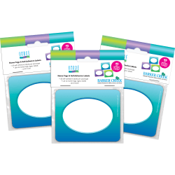 Barker Creek Name Tags, 2-3/4" x 3-1/2", Ombré, 45 Name Tags Per Pack, Case Of 3 Packs