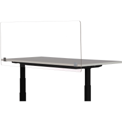 Safco® Desktop Privacy & Wellness Panel, 23-1/2" x 60", Clear