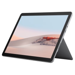 Microsoft® Surface Go 2 Wi-Fi Tablet, 10.5" Screen, 8GB Memory, 128GB Storage, Wi-Fi 6, Windows® 10 Home In S Mode, Platinum, STQ00001