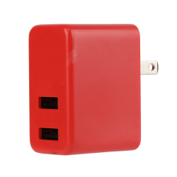 GoMovi Vivitar Dual USB OD5022 Wall Charger, Red