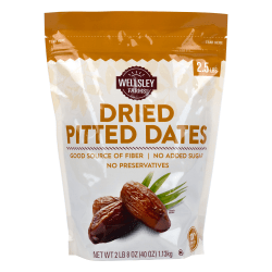 Wellsley Farms Dried Pitted Dates, 40 Oz
