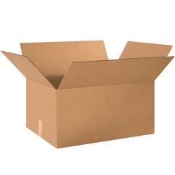 Partners Brand Corrugated Boxes, 14"H x 20"W x 26"D, 15% Recycled, Kraft, Bundle Of 15
