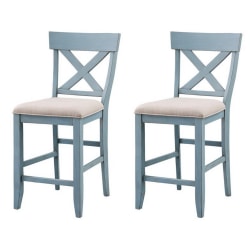 Coast to Coast Counter-Height Dining Chairs, Natural, Set Of 2 Chairs