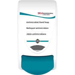 SC Johnson Cleanse AntiBac Dispenser - Manual - 1.06 quart Capacity - Hygienic, Push Button, Anti-bacterial, Site Window, Locking Mechanism, Durable
