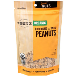 Woodstock Organic Dry Roasted And Salted Peanuts, 8 Oz, Total Qty 8