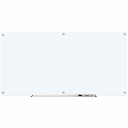 Lorell® Glass Unframed Dry-Erase Whiteboard, 36" x 72", White