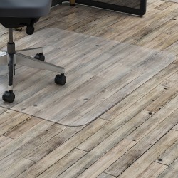 Lorell® Big and Tall Polycarbonate Hard Floor Chair Mat, 45" x 53"