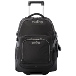Totto Rolling Backpack, Black, Total Qty 1