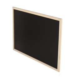 Flipside Wood-Framed Chalkboard, 24" x 36", Black