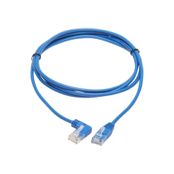 Tripp Lite N204-S05-BL-LA Cat.6 UTP Patch Network Cable - First End: 1 x RJ-45 Male Network - Second End: 1 x RJ-45 Male Network - 1 Gbit/s - Patch Cable - Gold Plated Contact - 28 AWG - Blue