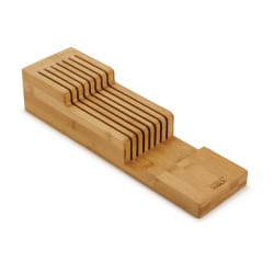 Joseph Joseph 2-Tier Knife Organizer, 3-1/2"H x 4-1/2"W x 15-3/4"D, Brown