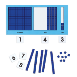 Didax Magnetic Base Ten Place Value Frame Set