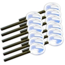 Supertek 3X Magnifier, Plastic, 6", Pack Of 12