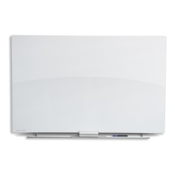 WorkPro™ Professional Cinema Magnetic Glass Unframed Dry-Erase Whiteboard, 24" x 38", White