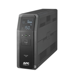 APC® Back-UPS Pro 10-Outlet Tower Uninterruptible Power Supply, 1,500VA/900 Watts, BN1500M2