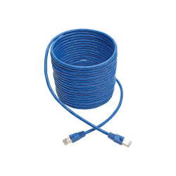 Tripp Lite Cat6a Snagless Shielded STP Patch Cable 10G, PoE Blue M/M 30ft - First End: 1 x RJ-45 Male Network - Second End: 1 x RJ-45 Male Network - 1.25 GB/s - Patch Cable - Shielding - Blue