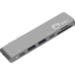 SIIG Thunderbolt 3 USB-C Hub HDMI with Card Reader & PD Adapter - Docking station - USB-C 3.1 / Thunderbolt 3