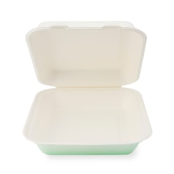 StalkMarket Heavyweight Hinged Containers, 8" x 8", Case Of 200 Containers