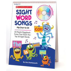 Flip Charts Sight Word Songs Flip Chart & CD Set, Grades Prek-1