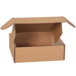 Partners Brand Deluxe Literature Mailers, 8" x 8" x 2 3/4", Kraft, Pack Of 50