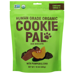 Cookie Pal Dog Biscuits, Pumpkin & Chia, 10 Oz, Total Qty 4