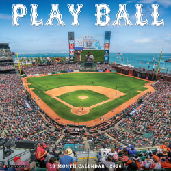 2026 Willow Creek Press Humor & Comics Monthly Wall Calendar, 12" x 12", Play Ball, January To December, 52402