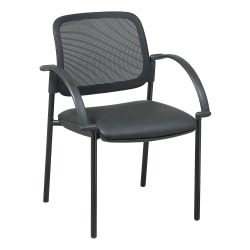 Lorell® Breathable Mesh Guest Chair, Black
