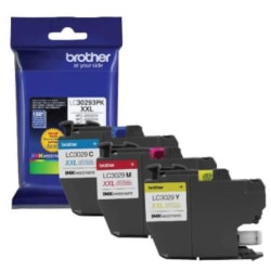 Brother® LC3029 Cyan; Magenta; Yellow Super-High-Yield Ink Cartridges, Pack Of 3, LC30293PK