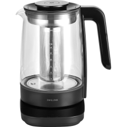 Zwilling Enfinigy Glass Electric Kettle, 1.7-Liter, Black