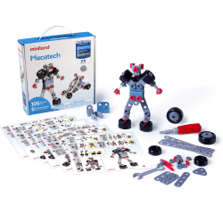Miniland Mecatech, Vehicle & Robot Building Set, 106 Pieces