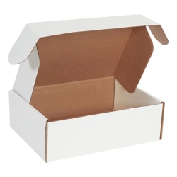 Partners Brand Deluxe Literature Mailers, 12 1/8" x 9 1/4" x 4", White, Pack Of 50