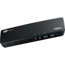SIIG USB-C Triple 4K Video Docking Station with 100W Power Delivery - Universal USB-C Multi Port Docking Station TAA Compliant