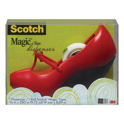 red shoe tape dispenser