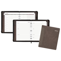 At-A-Glance® Express® Planner, Harrison, 8 1/2&quot; x 11&quot;, Brown