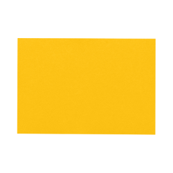 LUX Mini Flat Cards, #17, 2 9/16&quot; x 3 9/16&quot;, Sunflower Yellow, Pack Of 50